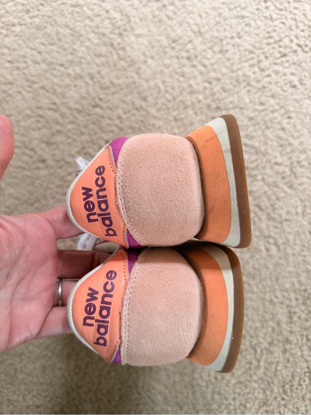 New Balance Colorblock Pink, Purple & Peach 420 Sneakers - Picture 6 of 6